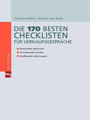 cover image of Die 170 besten Checklisten für Verkaufsgespräche